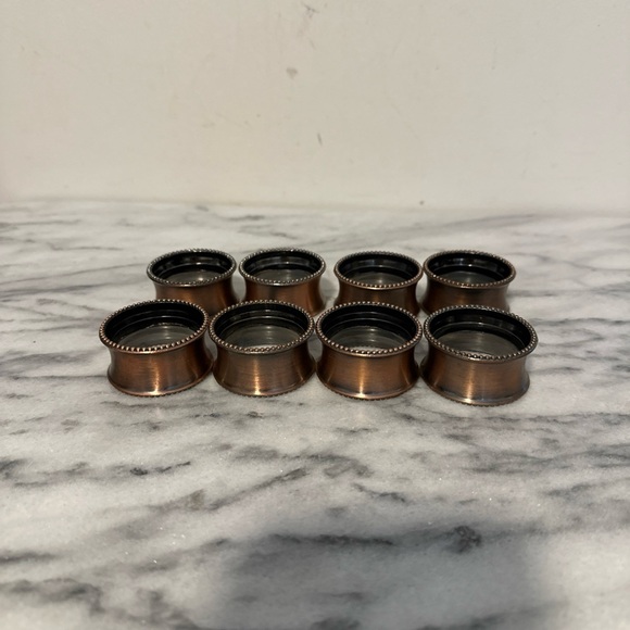 Other - Elegant Copper Napkin Rings Set